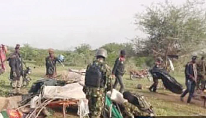 Troops clear terrorist camps, foil attack in Borno